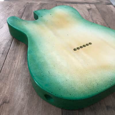 FRANCHIN Mars guitar body Apple Green Burst Sunburst 100% Nitro Lacquer VOS SS Poplar Telecaster-Tele-T-Style Made in Italy - Stock piece #23070626 Bild 11