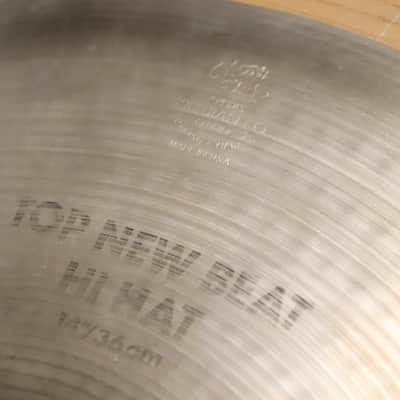 Zildjian 14" New Beat Hi-Hat Cymbals Vintage 1980's image 9
