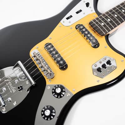 [SALE Ends June 30] [NEW] Fender FSR Made in Japan Traditional 60s Jaguar Black w/ Anodized Pickguard, Buzz Stop Bar, Hat Knobs LIMITED MODEL image 7