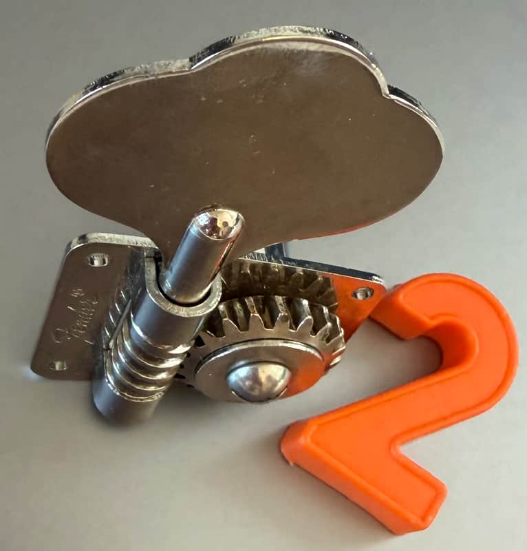Fender Mustang Short shaft bass tuner 2/3 (non original flathead screw) 1970s image 1