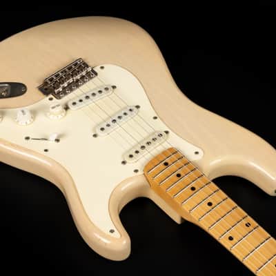 2013 Haar Traditional S Old Headstock - Nitro Blonde Light Aged | Custom Stratocaster 1-Piece Swamp Ash Body Maple Fretboard Amber Pickups | Case image 7