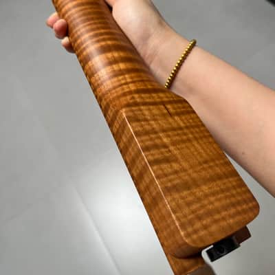 AAAAA Suhr Bone nut Roasted flame Maple Electric Guitar Neck Round stainless steel 22 frets satin Wheel truss rods 12inch image 10