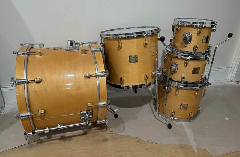 Yamaha Maple custom Natural Blonde Gloss VIDEO 22,16,14,12,10 image 1
