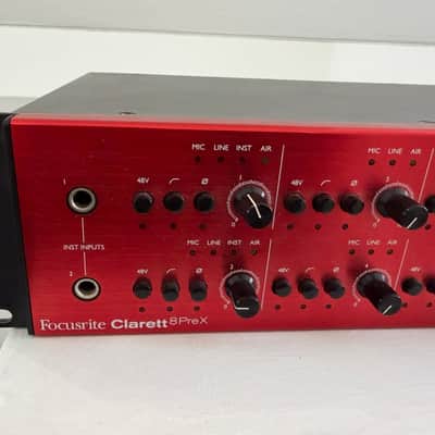 Focusrite Clarett 8Pre X Thunderbolt Audio Interface 2010s - Red image 2