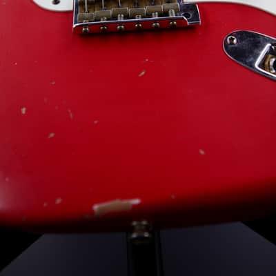 Fender Custom Shop '57 Reissue Stratocaster Relic Aged Fiesta Red image 7