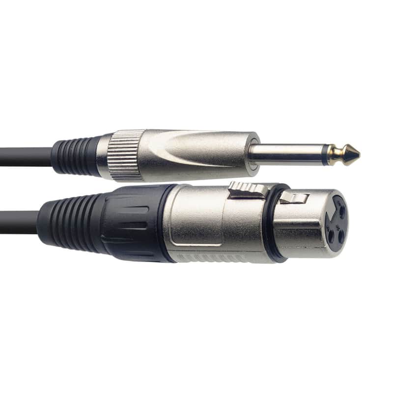 Stagg SMC6XP XLR Female - 1/4" TS Jack Microphone Cable (6M) image 1