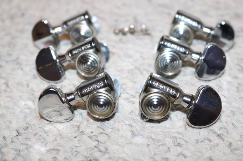 Rare Vintage 60s/70s Grover Vintage Rotomatic Bullseye 3x3 Tuners - No Tariffs image 1