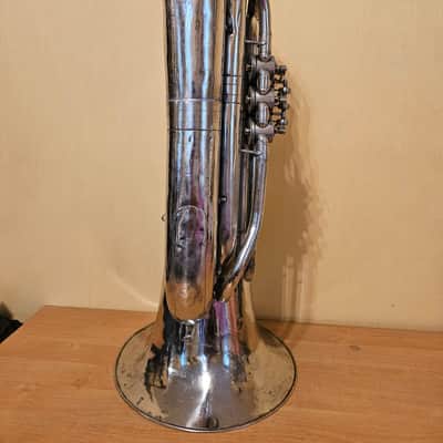 Tuba “Bb" Soviet 3 Valves Brass Pipe Wind Instrument Horn USSR Vintage and Rare image 6