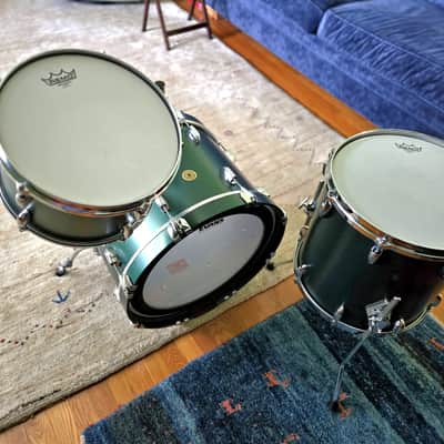 Gretsch USA Custom 3-Piece Drum Set – Cadillac Green Satin – 20/12/14 – Free Shipping CONUS image 4