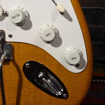 S-Style Partscaster - AllParts Neck & Amber Body, Fender Locking Tuners, Boutique Loaded Pickguard image 7