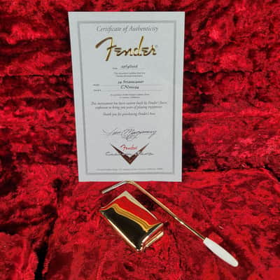 Fender '54 Stratocaster Custom Shop 1998 Gold Hardware, Orig Case & Paperwork- Aztec Gold image 22