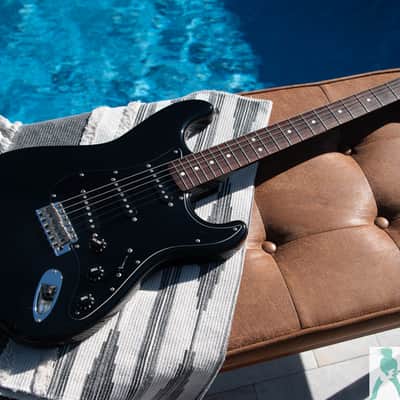 Fender Japan Limited Edition J-Craft ST62-ALLBK - '62 Stratocaster Reissue All Black w Matching HS - DEMO Video - Pro Set Up w Perfect Frets/Action/Intonation! image 8