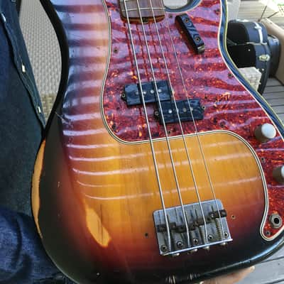 Fender Percision bass 1987 Sunburst 3 tone/Jon Sidel Collection image 8