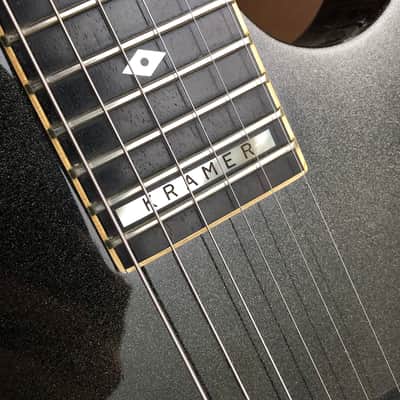 1987 MIJ By ESP Kramer Bluesbreaker 308, Metallic Gun Metal Grey, OFR, Gig Bag image 23