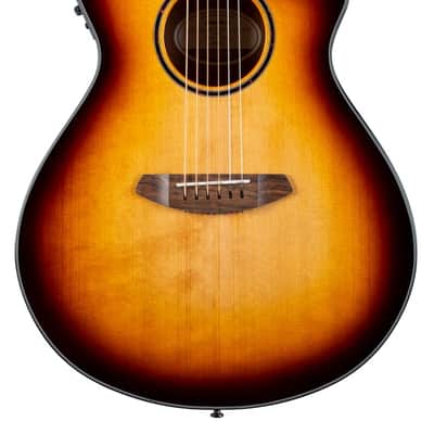 Breedlove Discovery S  Concerto Edgeburst CE European-African Mahogany Acoustic Guitar image 1
