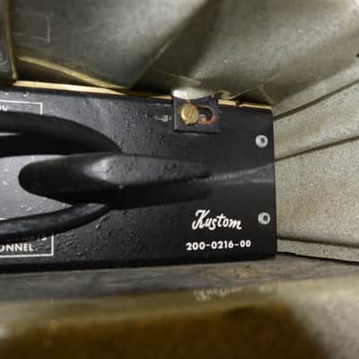 Kustom Charger Bass Amp Mid 70's Silver Sparkle image 9