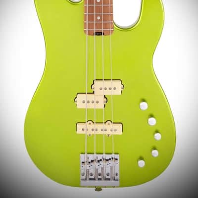 Charvel Pro-Mod San Dimas Bass PJ IV - Lime Green Metallic image 1