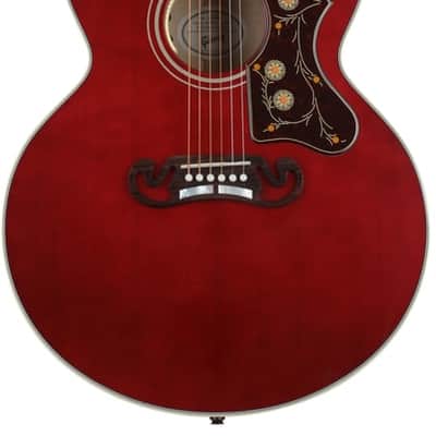 Gibson Acoustic SJ-200 Standard Maple Acoustic-electric Guitar - Wine Red image 2