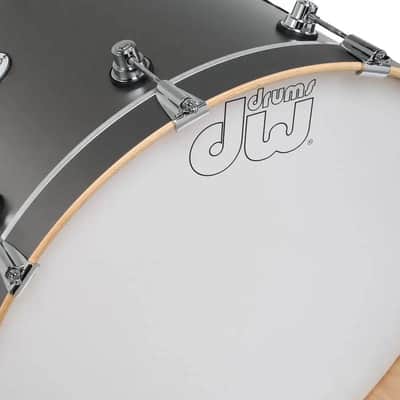 DW Limited Edition Design 3pc Drum Set 22/12/16 Titanium Satin image 5