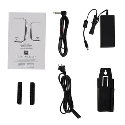 (2) JBL C2PS CONTROL 2P 5.25" Studio Recording Monitor Speakers+Stands+Mic+Boom image 12