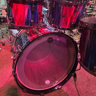 Tama Starclassic Walnut/Birch 5-piece Shell Pack (LIMITED EDITION 1 of 50) - Crimson Sapphire Cascade image 6