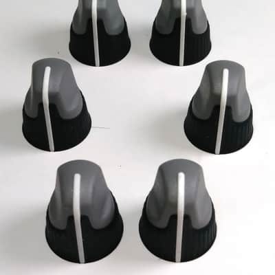 Crate Amplifier Knob - Gray w/ White Indicator - Lot of 6 image 1
