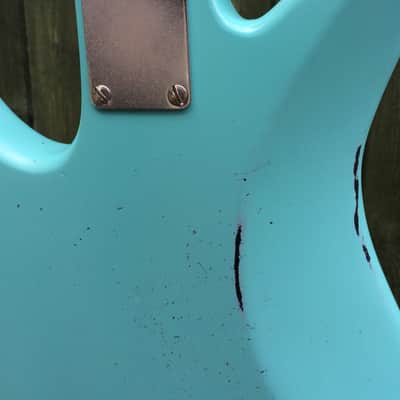 Recaster Bombora Bass relic Daphne Blue surf bass image 5