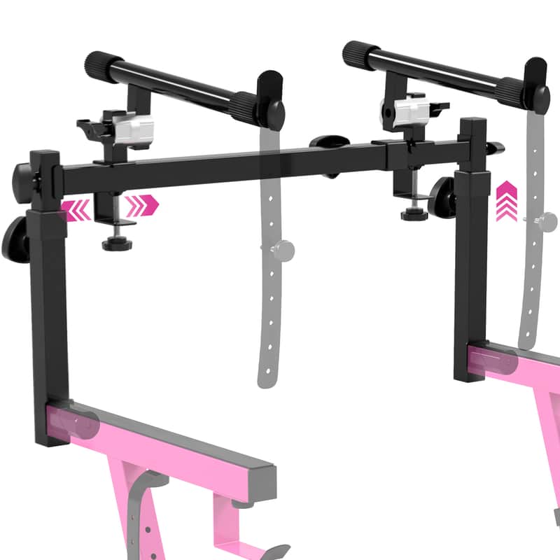 Liquid Stands 2 Tier Keyboard Stand Attachment - Double Stand Extender for Square Tube Z-Style Piano Stands image 1