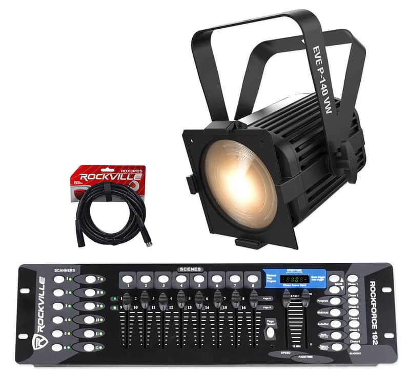 Chauvet DJ EVE P-140 VW D-Fi Variable White Wash Stage Par Light+DMX Controller image 1