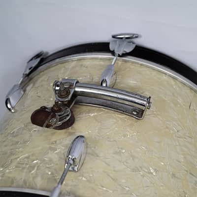 Used Gretsch Vintage 60s-70s Player's Kit White Marine Pearl 13, 16, 20 image 8