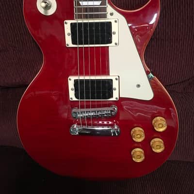 Davison Les Paul copy - Flame cherry image 2