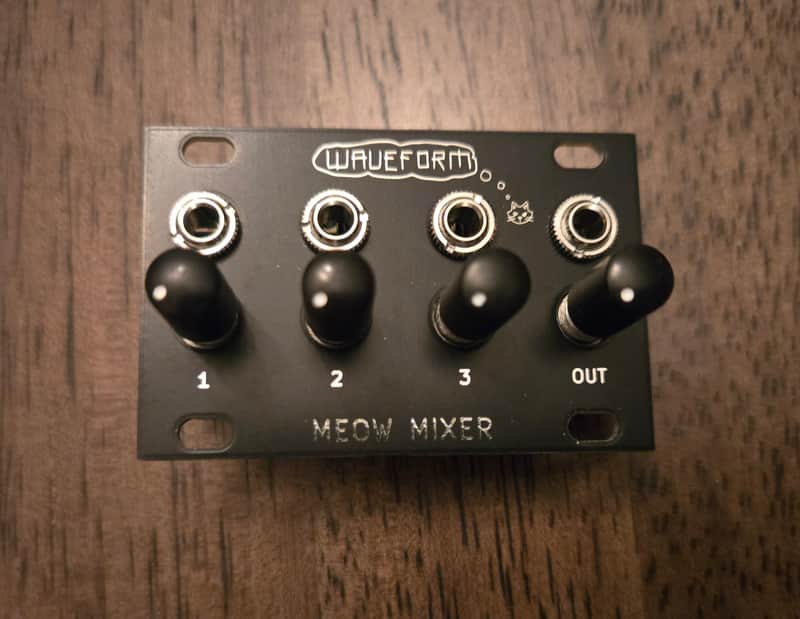Waveform Magazine 1U Meow Mixer 3-Channel Mixer Module 12HP Waveform DIY Project #7 2021 image 1