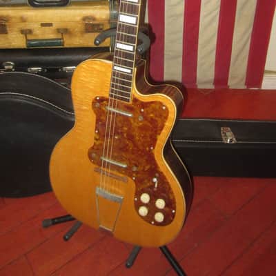 1954 Kay Old Kraftsman K-161 Thin Twin Jimmy Reed Flamed Maple Blonde image 2