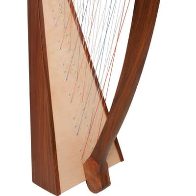 Celtic Cross Strung Harp Package Includes: 38 Strings Pro Quality Solid Rosewood Irish Celtic Cross image 2