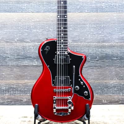 Duesenberg Julietta Baritone Catalina Red Solid Alder Body Electric Guitar w/Bag image 1