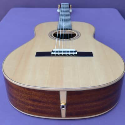 Bedell Performance Series OHN-18E-G Ac/El Nylon Parlor Guitar-GigBag- Rare Model image 5