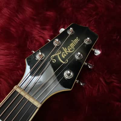 c.1980s Takamine NPT-108 Electric Acoustic Guitars “Black” image 3