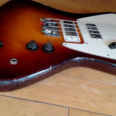 Ibanez Thunderbird Bass c. 1970 2 Color Sunburst image 7