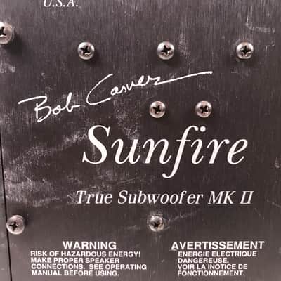 Bob Carver Sunfire True Subwoofer MKII MK II MK 2 image 2