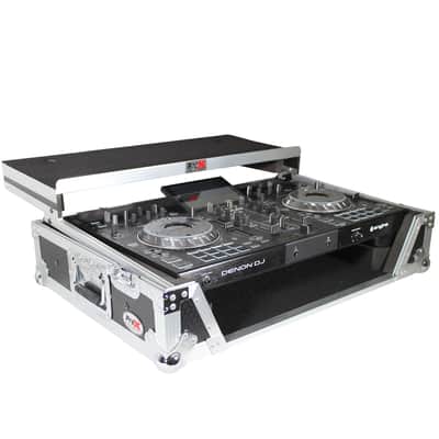 ProX XS-PRIME2 LT Flight Case for Denon Prime 2 DJ System Silver on Black image 7