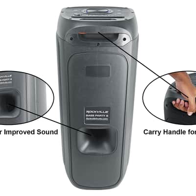 (2) Rockville BASS PARTY 8 Rechargeable Party Speakers w/Bluetooth Wireless Link image 9