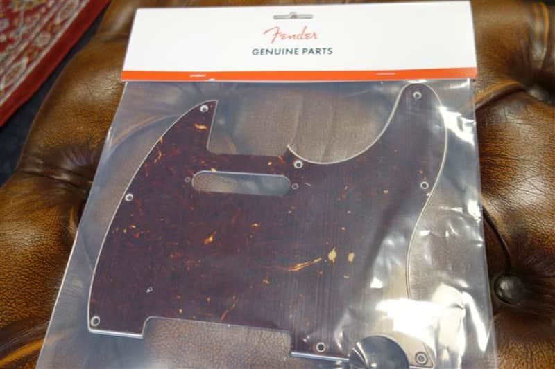 Fender Pickguard Telecaster 8-Hole Mount Tortoise Shell 4-Ply image 1