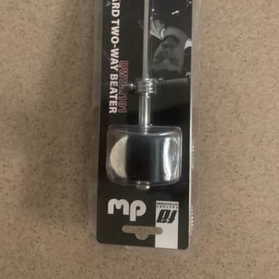 DW DWSM101 Two Way Felt/Plastic Bass Drum Beater 2010s - Chrome/Black image 4