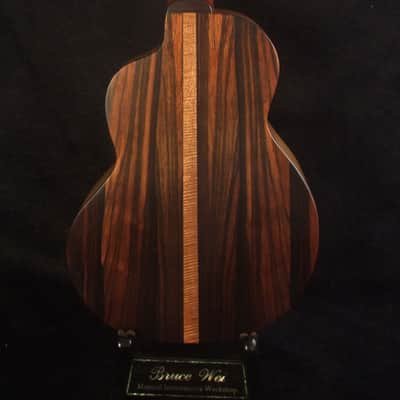 Handmade Tenor Ukulele, Solid Macassar Ebony, Abalone & MOP Inlay, Soft-bag, Bruce Wei UKB17-2027 image 7