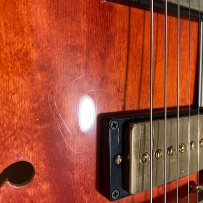 Josh Williams Guitars Hollowbird 2024 - Watermelon image 6