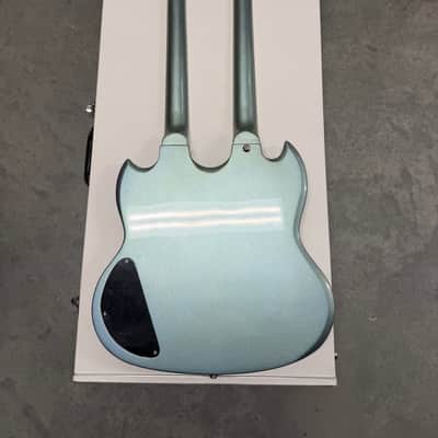 Brandon’s Custom Shop Double Neck 12/6 - Aqua Green image 5