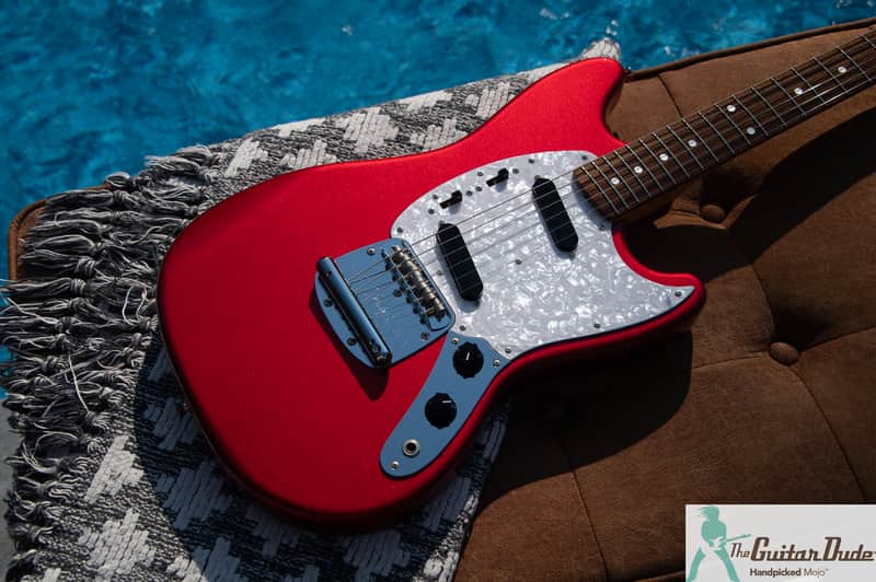 2010 Fender MG69/MH - '69 Mustang Reissue - Candy Apple Red w Matching Headstock - Pro Set Up w Perfect Frets/Action/Intonation!