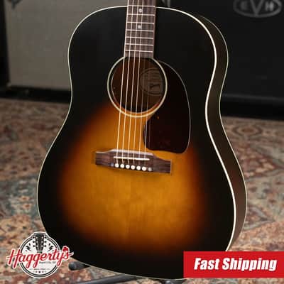 Gibson J-45 Special Acoustic/Electric Guitar - Satin Vintage Sunburst with Gig Bag image 1