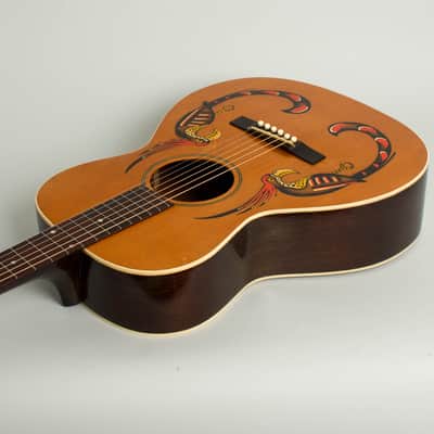 Kel Kroydon KK-1 Flat Top Acoustic Guitar, made by Gibson (1931), ser. #9806 (FON), molded plastic hard shell case. image 7