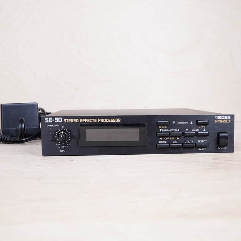 Boss SE-50 Stereo Effects Processor 1990 Black w/ Power Supply image 1